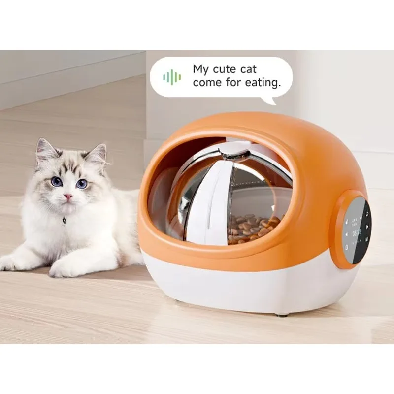 Automatic Cat Dog Food Voice Call Ensuring Pets Get Exclusive Food Pet Feeder with Sensor Door