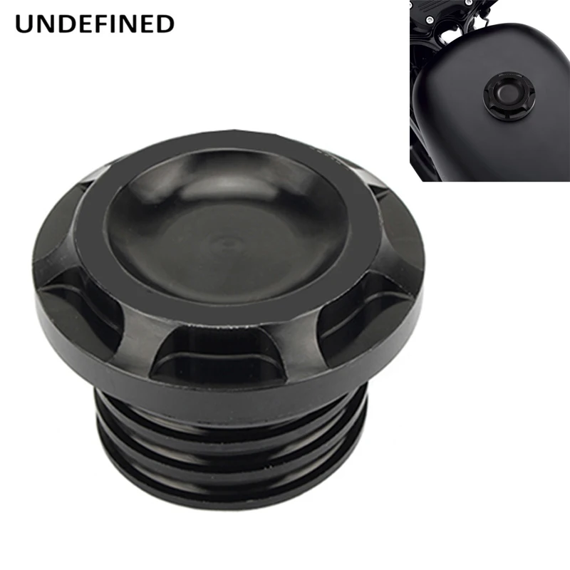 

Black Motorcycle Fuel Tank Cap Aluminum Gas Caps Cover for Harley Touring Dyan FXD Softail Road King Street Glide 1996-2019 2020