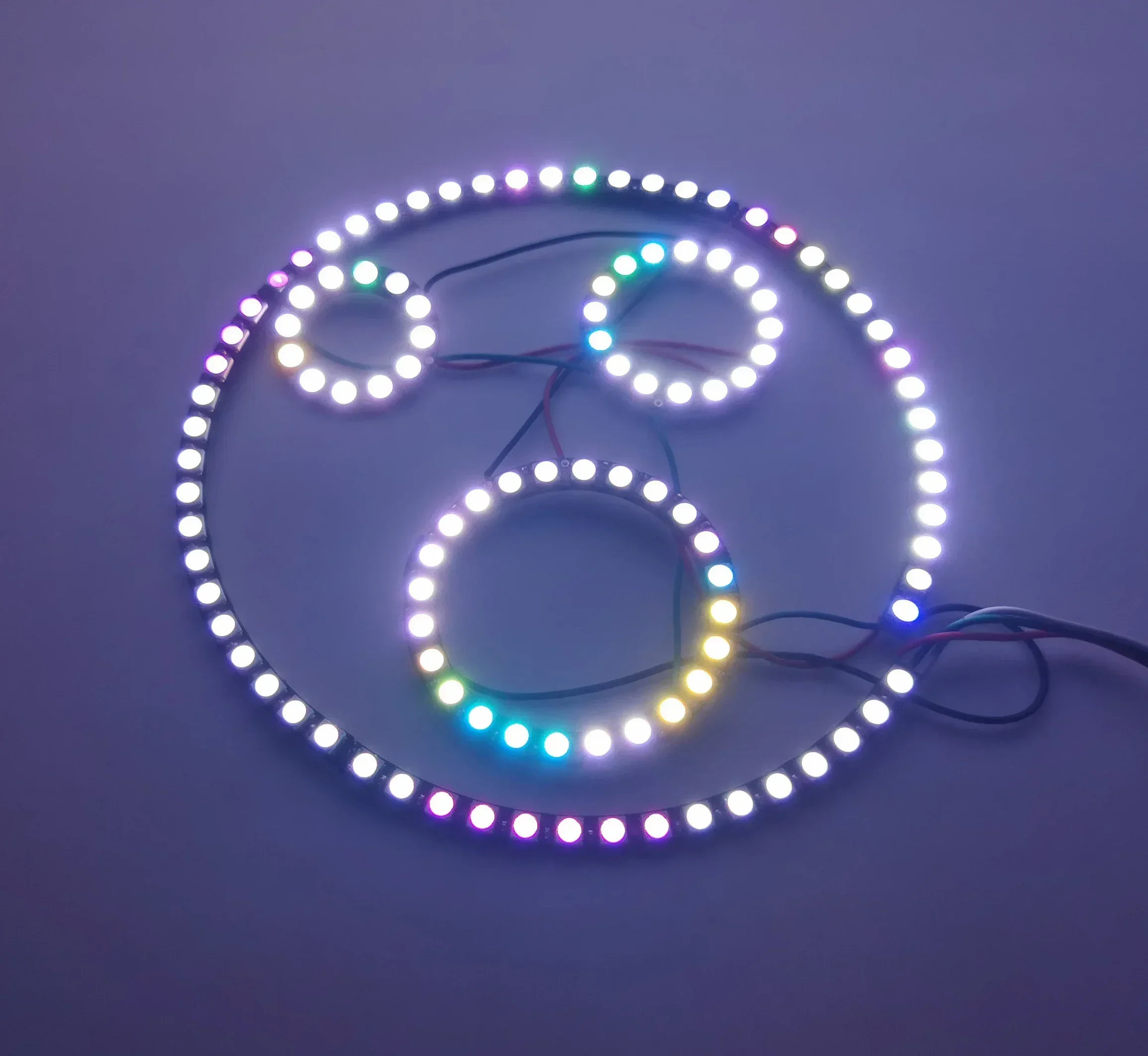 WS2812B 5050 RGB LED Ring 7 / 8 / 12 / 16 / 24 / 60 Bits Lamp Light with Integrated Drivers WS2812 for Arduino Raspberry Pi DIY