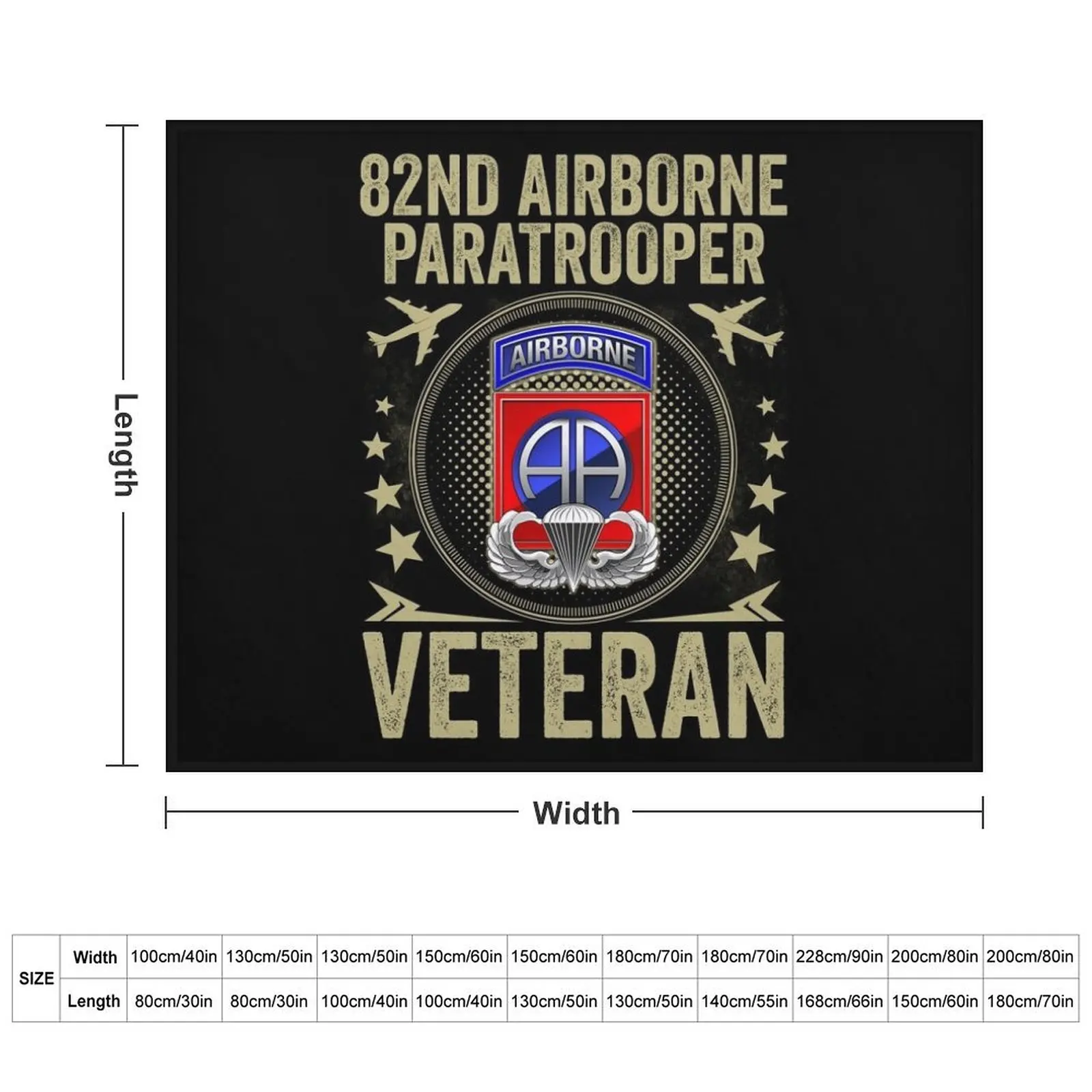 82nd Airborne Division Paratrooper Army Veteran Throw Blanket Sofa Throw Giant Sofa Summer Beddings For Decorative Sofa Blankets