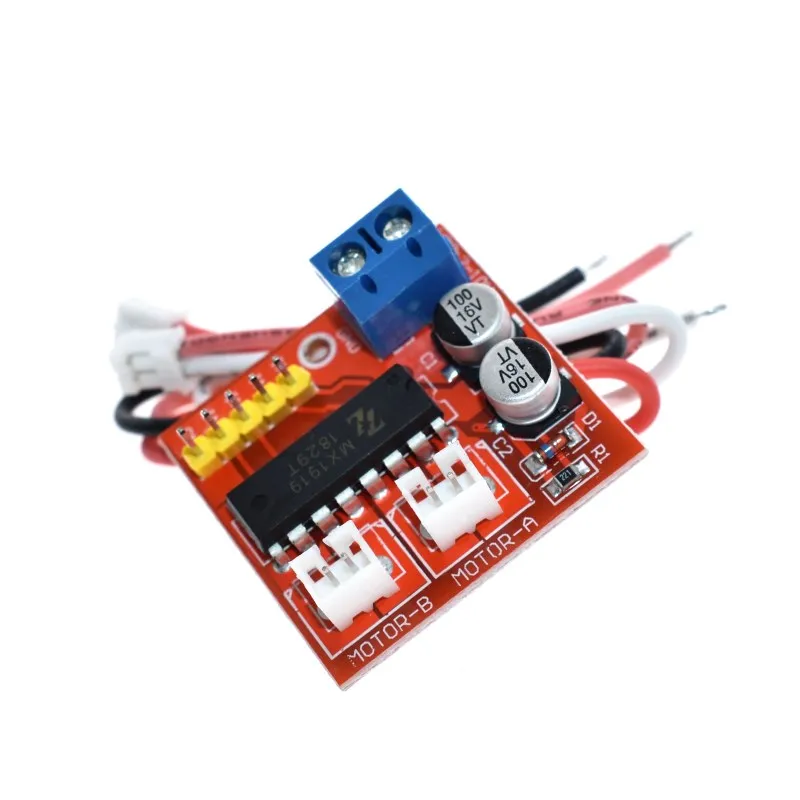 2.5A Dual bridge brushed DC motor Drive Controller Board Module for Arduino smart car robot Low power consumption MX1919