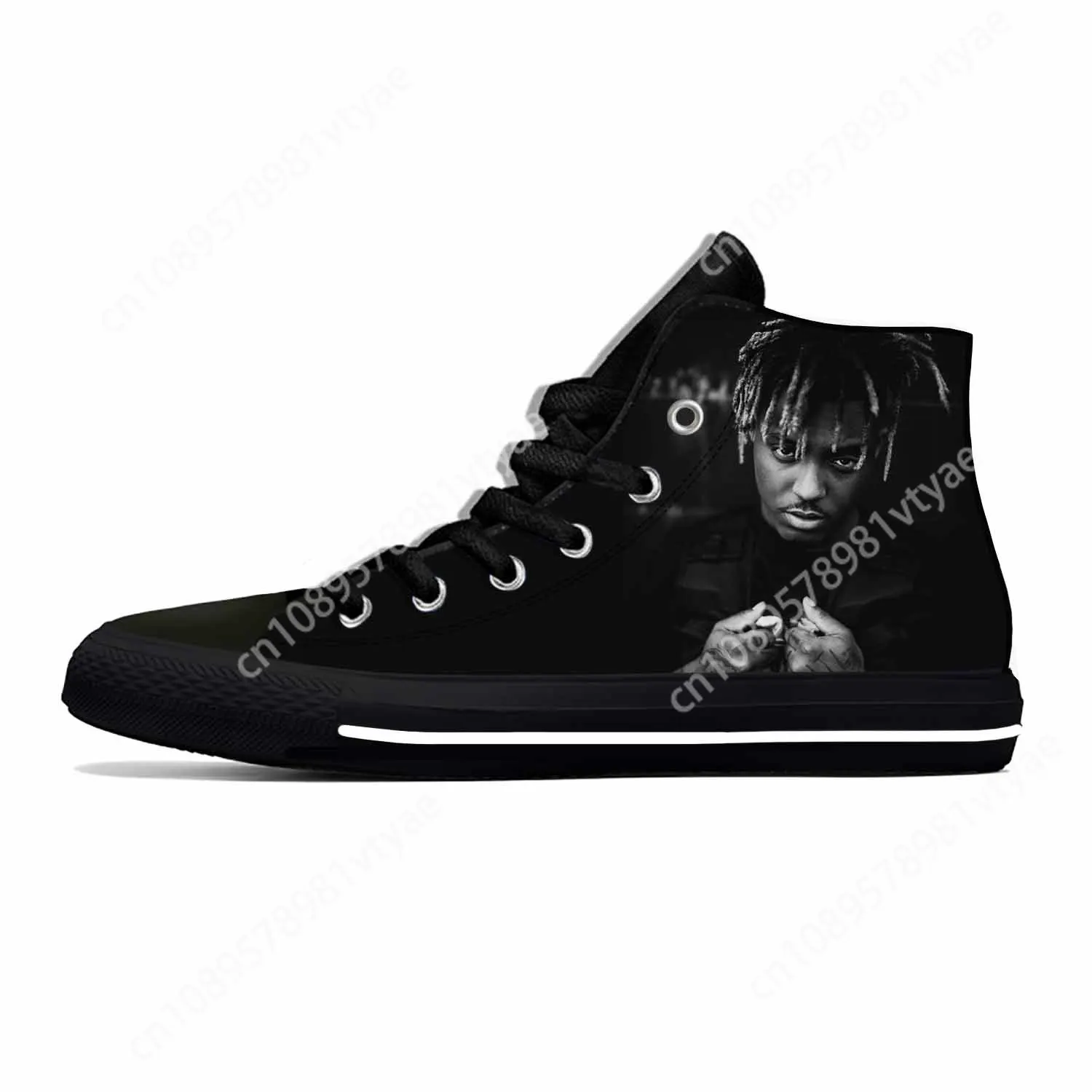 Juice Wrld 999 Hip Hop Rapper Rap Singer Music Casual Shoes High Top Breathable Men Women Sneakers Lightweight Cool Board Shoes