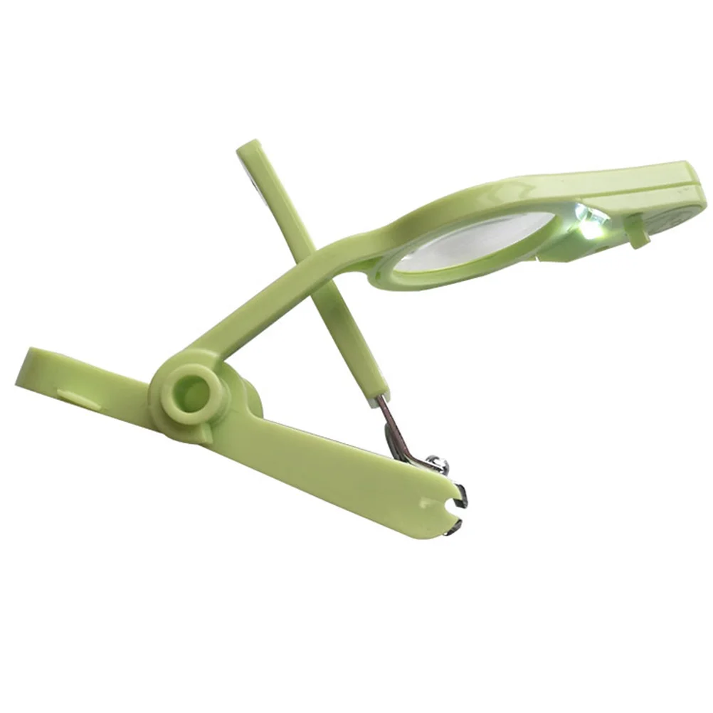 

Baby Clippers With Light Magnifier Green Portable Stainless Steel Anti-Splash Nail Trimmer For Newborn Infant Child Adult Nail