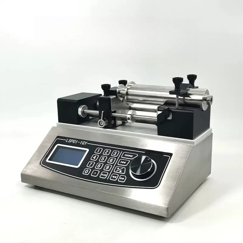 Laboratory Syringe Pump Dual Channel Independent Control Microfluidic Electrospinning Anti-High Pressure Push Injection Pump