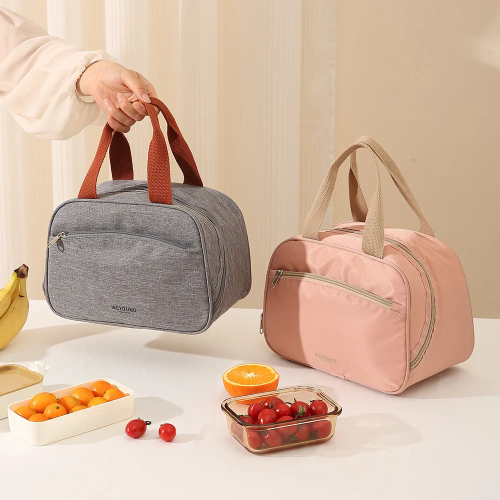 Tragbare süße Lunch-Tasche für ol Frauen wärme isolierte Lunchbox Tote Cooler Handtasche wasserdichte Bento-Tasche Büro Food Handtaschen