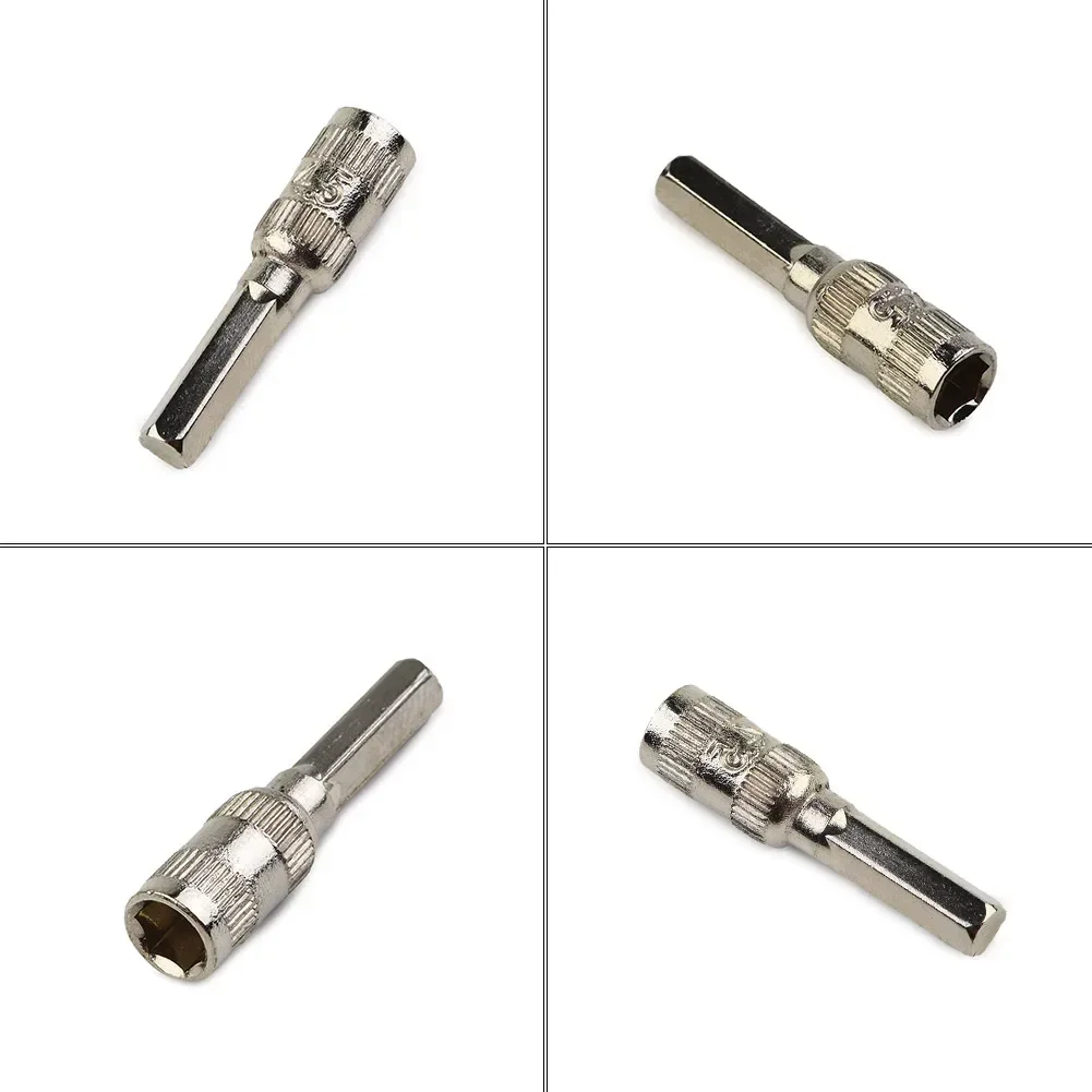 6 In 1 6 Points Hex Shank Socket 2.5/3/3.5/4/4.5/5mm H4 Nut Driver Hand Tool For Woodworking Socket Wrenches Tool Parts