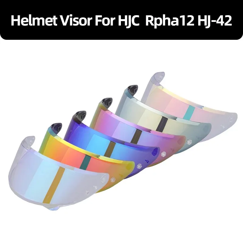 For HJC RPHA12 HJ42 Motorcycle Helmet Replacement Visor Shield Lens Anti-Scratch Colorful Windshield Moto Accessories