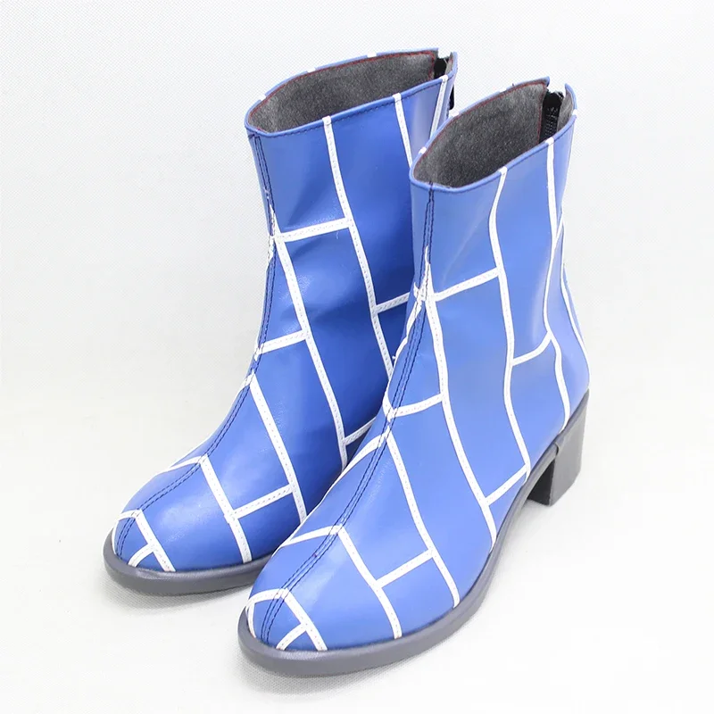 Cujoh Jolyne Cosplay Shoes PU Leather Shoes Anime JoJo Cosplay Props Big Size Halloween Party Boots Custom Made