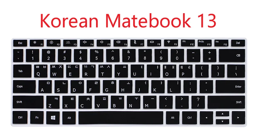 Korean for HUAWEI MateBook 13 14 Honor MagicBook D X Pro D14 D 14 15 15.6 16  Laptop X Pro 13.9 Silicone Keyboard cover Skin