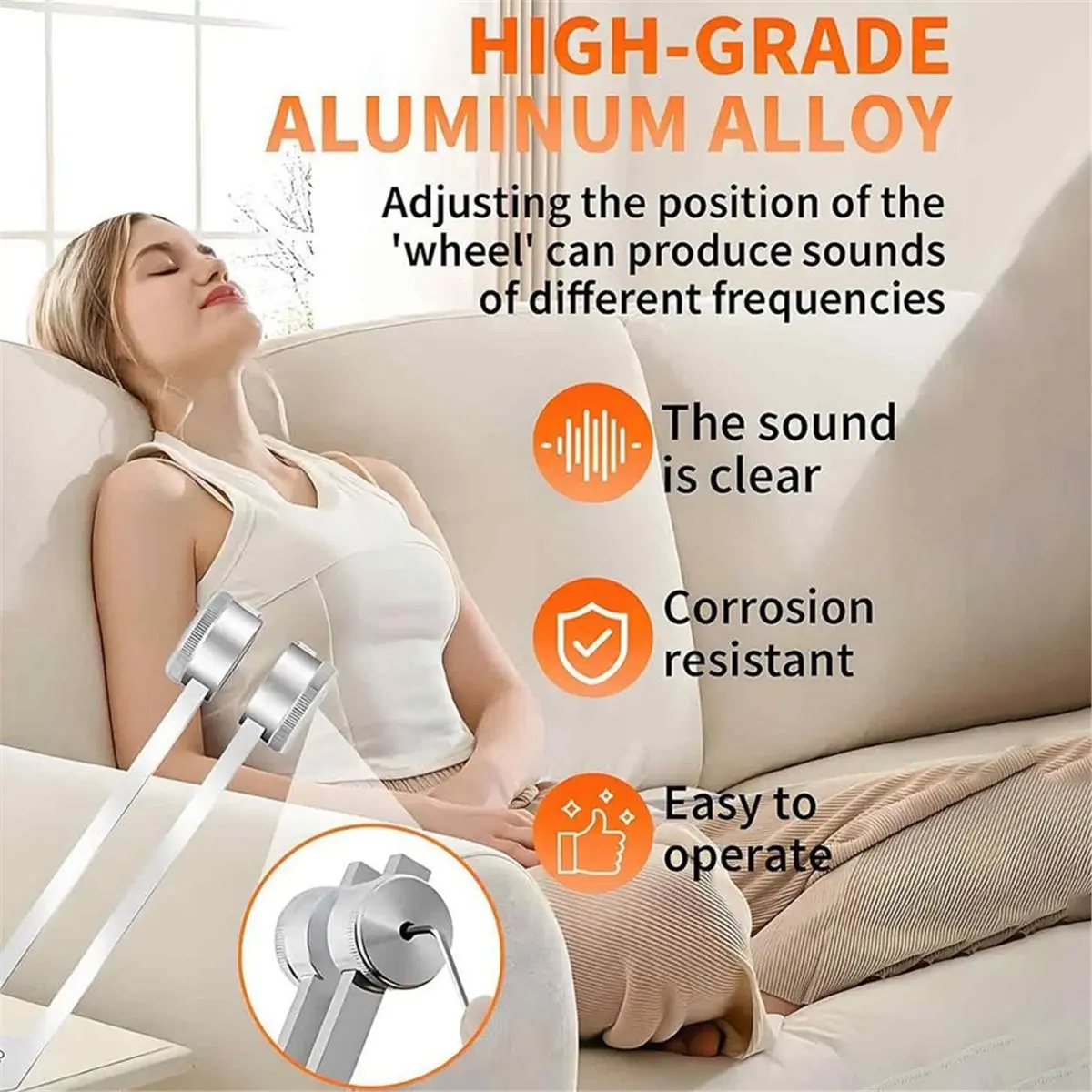 828 Mega Sale 128Hz 256Hz Tuning Fork for Healing Set, Tone Therapy Healing Instrument for Meditation Relaxation Stress Relief