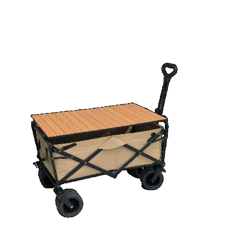 Folding Wagon Outdoor Cart Beach Trolley Wholesale Fully Folding Camp Car Small Size After Folding Easy To Carry and Store