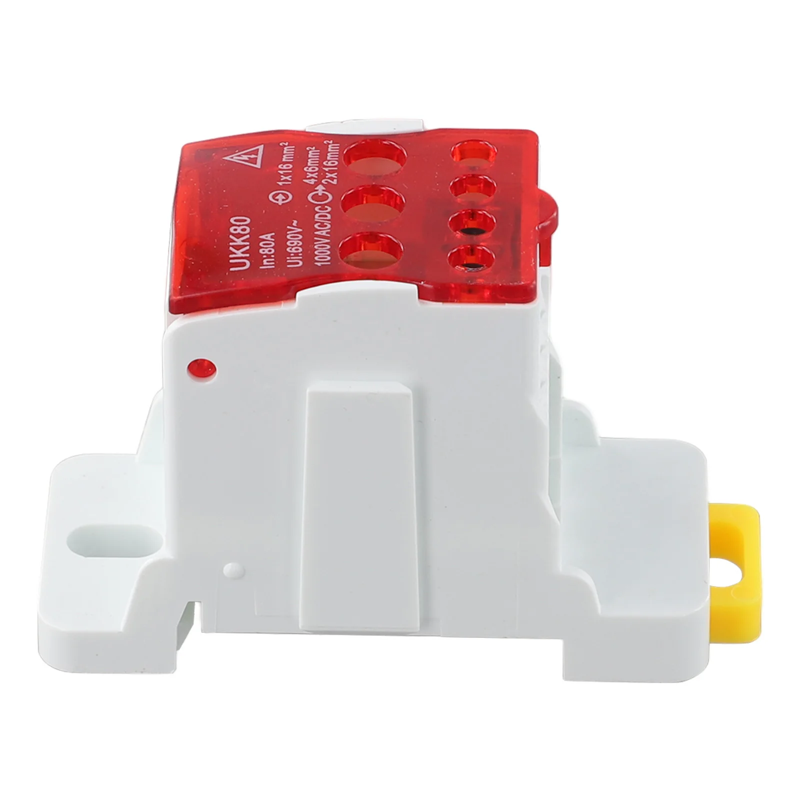 

Color Red DIN Rail Connector DIN Rail Connector Junction Box Electrician Thickened Copper Guide Quick Wiring Design