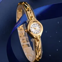 Fashion Metal Women Bracelet Watch Luxury Golden Small Dial Quartz Watch Women Elegant Dress Ladies Watch Clock Gift Reloj Mujer