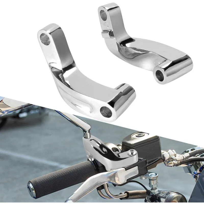 A98M Motorcycle For 2006-2017 Mirror Riser Extension Adapter Adaptor Kit Mirror Relocation Adapters