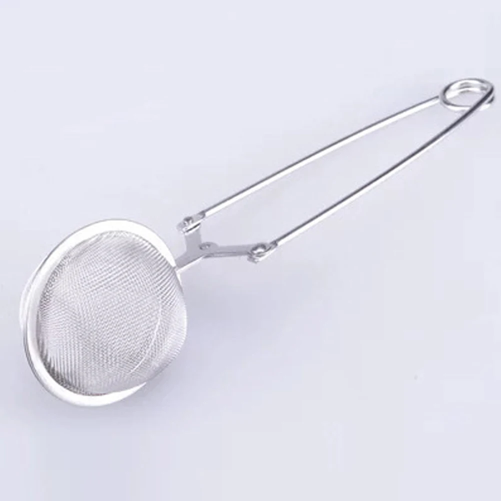 

6pcs Tea Stainless Steel Fine Mesh Loose Leaf Filter Long Handled Mesh Tea Filter Easy Clean Kitchen Bar Accessories