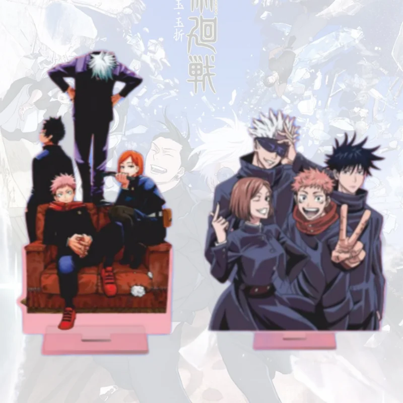 

Акриловые фигурки аниме-персонажей 15 см: Jujutsu Kaisen (Гето Сугуру, Иэри Шоко, Годжо Сатору) – креативные стенды-подставки, подарок для фанатов
