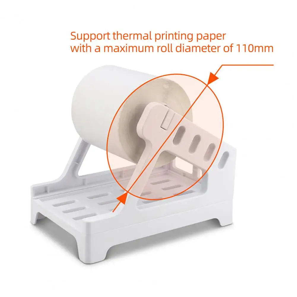 Durable  Useful Thermal Printer Large Roll Paper Holder Sturdy Printer Labels Box Universal   for Home