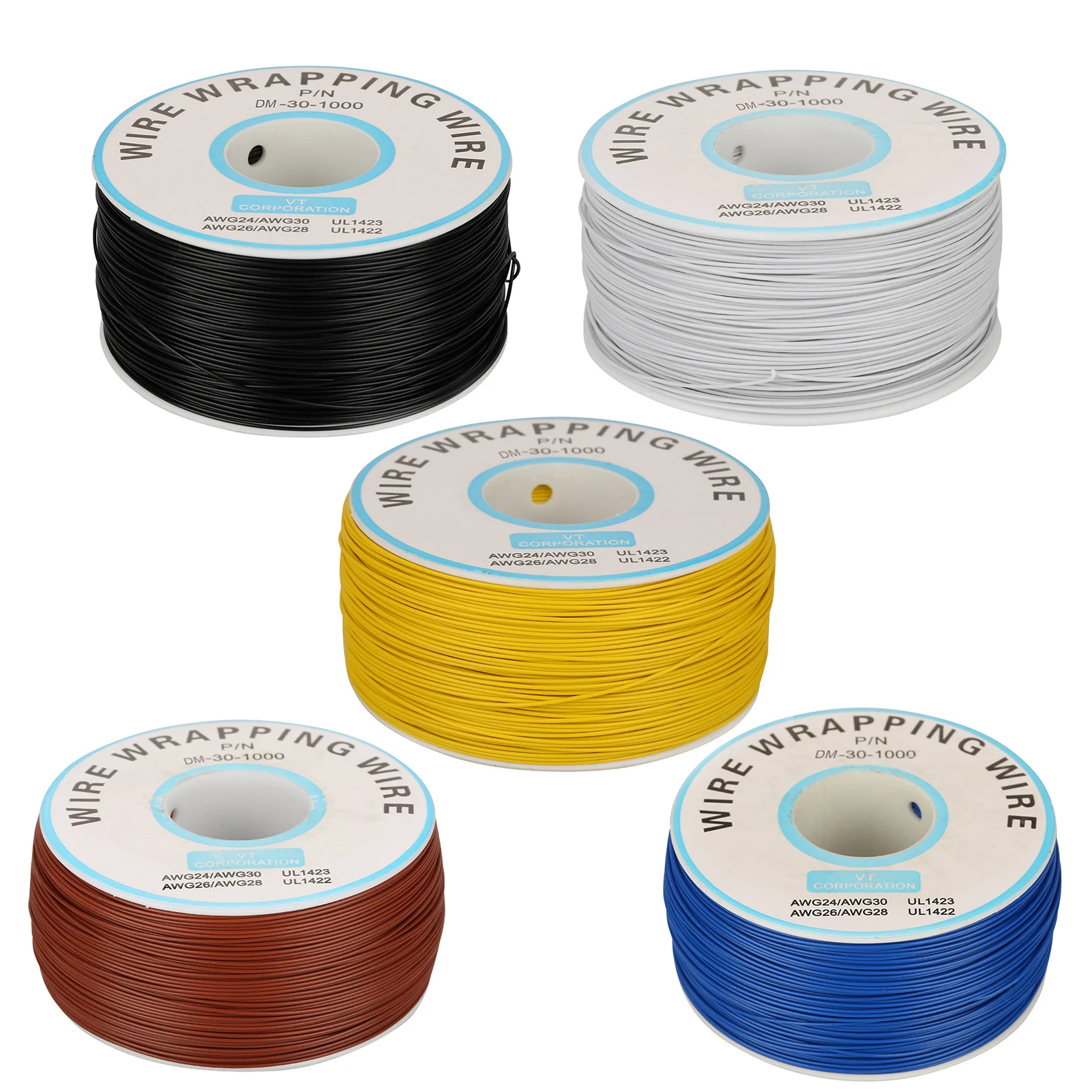1Roll WiRe Wrapping Single Copper Wire Strand 30AWG Cable 0.25mm  Diameter Electric Cable Wire Cable Tin Plated Copper Cable