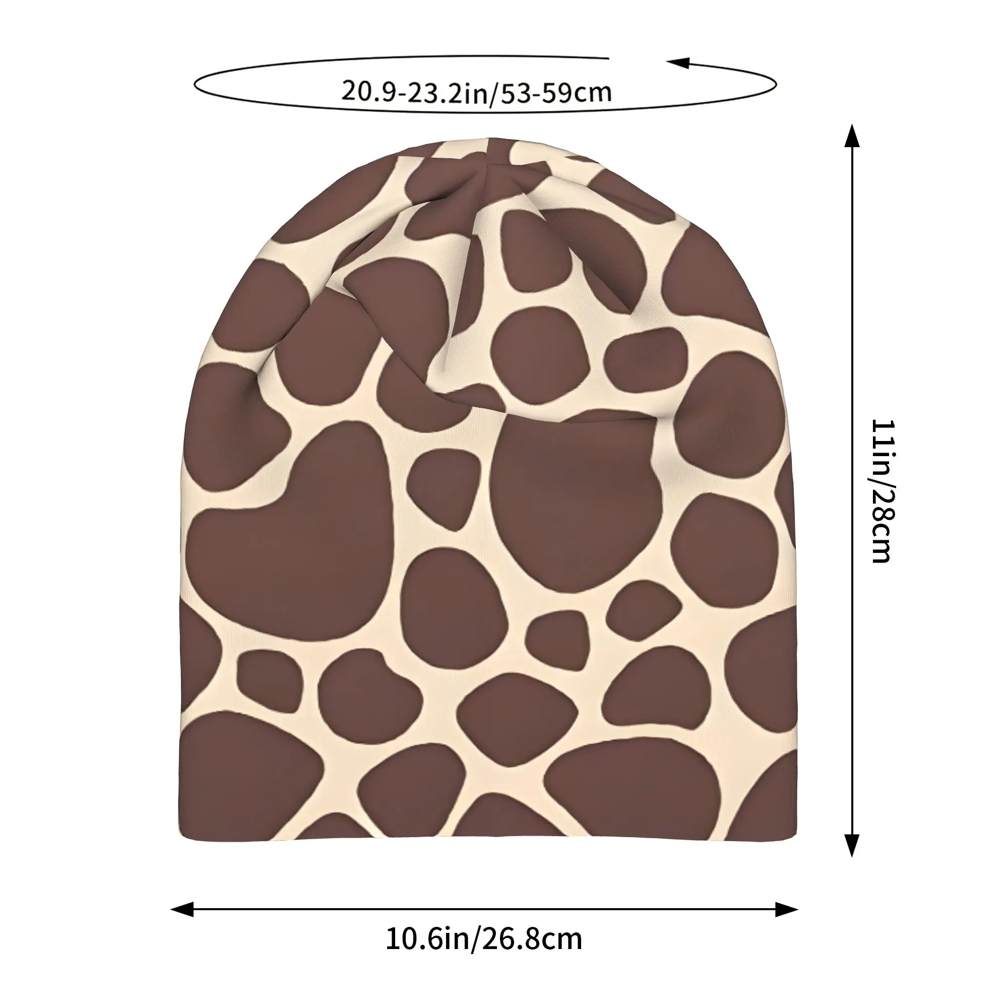 Autumn Giraffe Animal Print Bonnet Homme Outdoor Thin Hat  Skullies Beanies Caps Men Women Novelty Hats