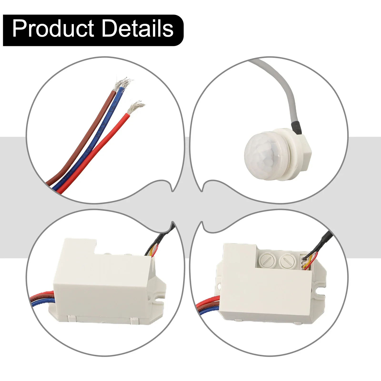 Adjustable Compact Compatible With Work On Both Day And Night Light Small And Light Automatic Light Motion Sensor
