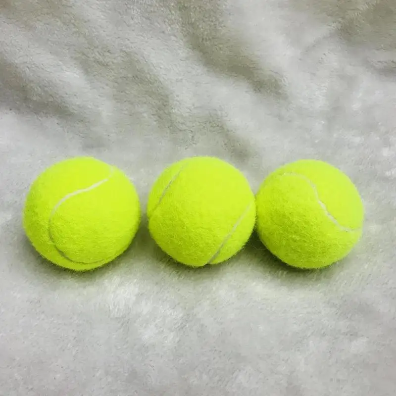 3pcs High Elastic Tennis Ball – 130-140cm Bounce from 2.54m Drop Durable Felt Cover, Rubber Core view 3