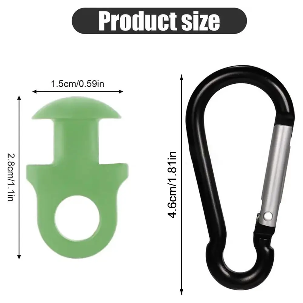 Plastics Key Holder for Bogg Bag Key Holder Connector Insert Charm Carabiner Keychain Multi-Purpose Button Handbags Clips