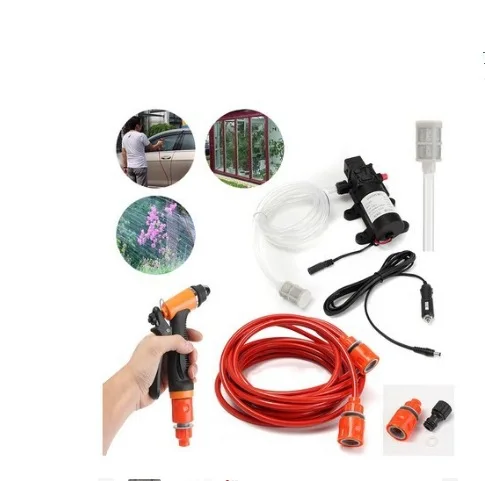 60W Intelligent High Pressure Vehicle-Mounted 12V Car Wash Washer Set Portable Cigarette Lighter Powered Car Washing Machines