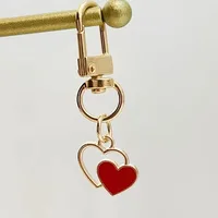 5/10/12sets Romantic Red Heart Keychain Set with Cards & Organza Bags for Wedding Bridesmaid Party Favors 2