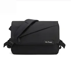 Sac à bandoulière en cuir PU imperméable pour homme, sac messager simple, sac lancé à la mode, grande capacité, sacs à bandoulière, étui à bombes d'affaires, notification à bandoulière