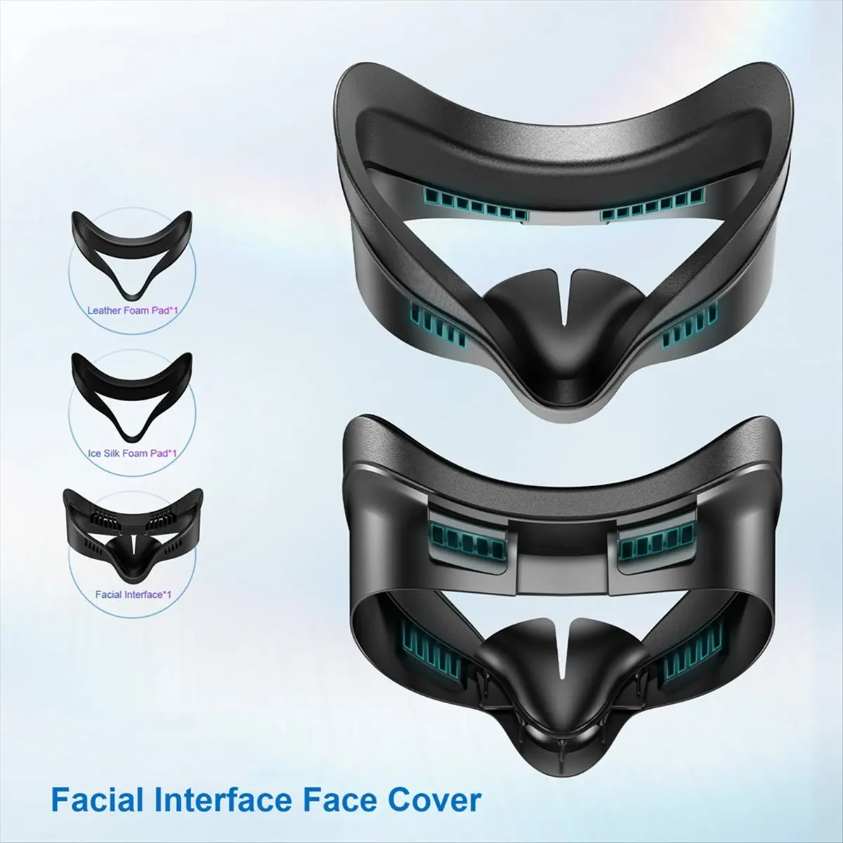 

Накладка на лицевой интерфейс CCDDBG для Meta/Oculus Quest 3S, комфортная подушечка из полиуретана и хлопка с эффектом охлаждения