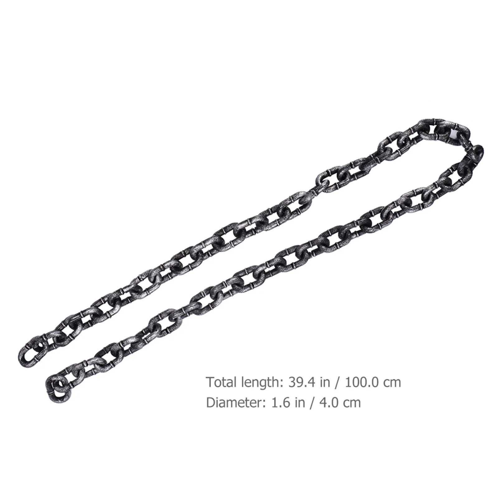 1피스 1미터 길이의 사실적인 플라스틱 체인 소품 할로윈 파티 장식 의상 액세서리 가짜 체인 장식 호러 파티용