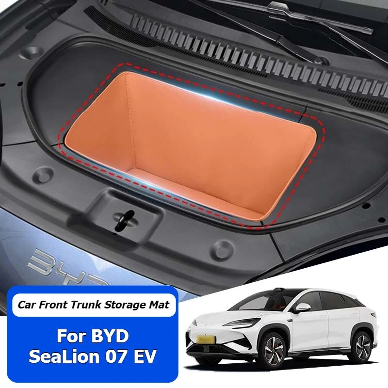 

For BYD Sealion 7 07EV 2024 2025 Car Front Trunk Hood Storage Mat Hood Pad Cargo Frunk Anti-slip Shock Organizer Accessories