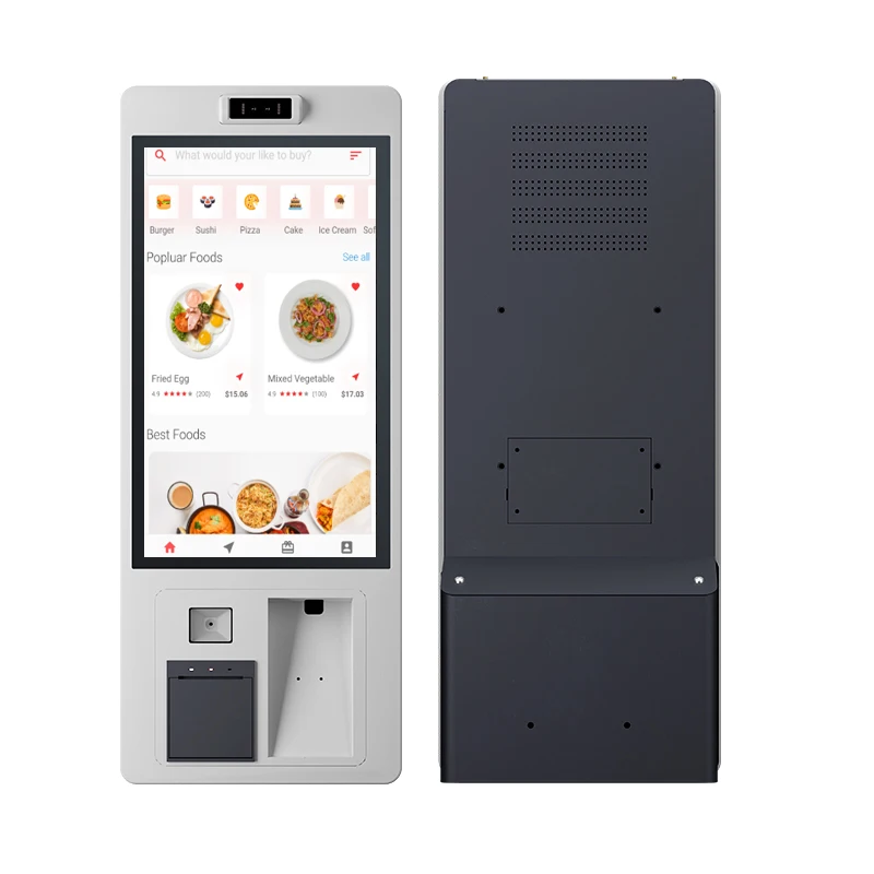 Touchwo 21.5 Inch Pcap 10-point Touchscreen Kiosk 1080P Interactive Self Service Ordering Machine.