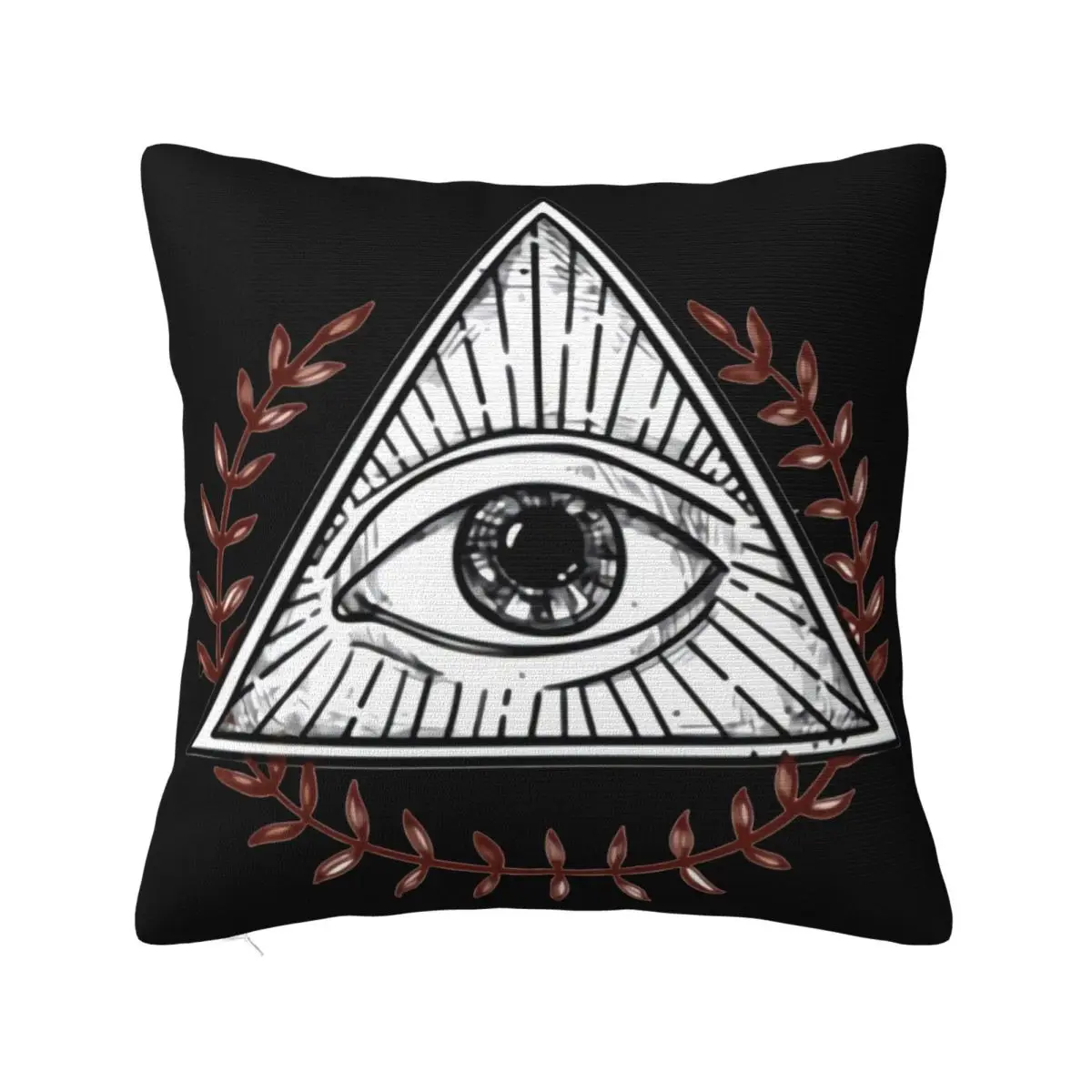 See Eye Pyramid Symbol Mens Spiritual Member Classic New Top Good Quality Streetwear Pop Pillow Case