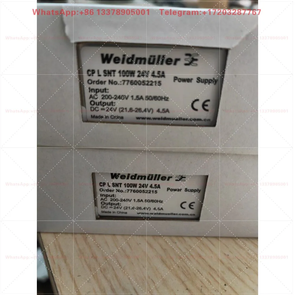 New original Weidmüller switching power supply CP L SNT 100W 24V 4.5A 7760052215