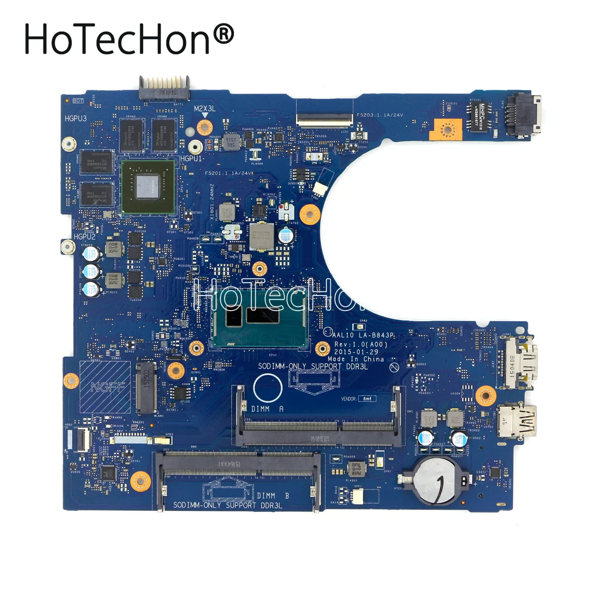 

VFD5V - Motherboard LA-D843P w/ i7-5500U for Dell Inspiron 17 (5758) / 14 (5458) / 15 (5558)