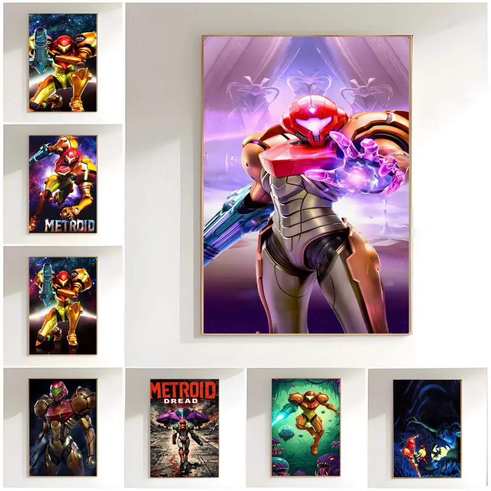 retro game m-metroid Poster Premium Wall Decor Modern Home Poster Unframed