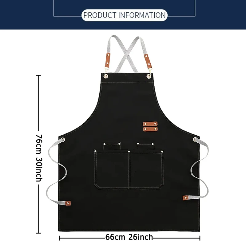 2 قطعة مريلة الطباخ أداة شعار مخصص المئزر الرأس للرجل امرأة عبر الظهر الأشرطة مع 4 جيوب المئزر للطبخ المطبخ