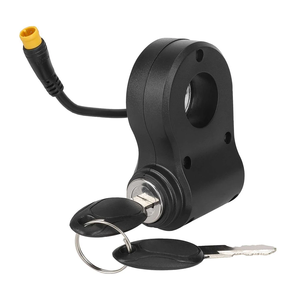 

For Electric Scooter Scooter Lock Plastic Door Lock Electric Scooter Door Lock Key Lock 32.7*53*80mm Black Color