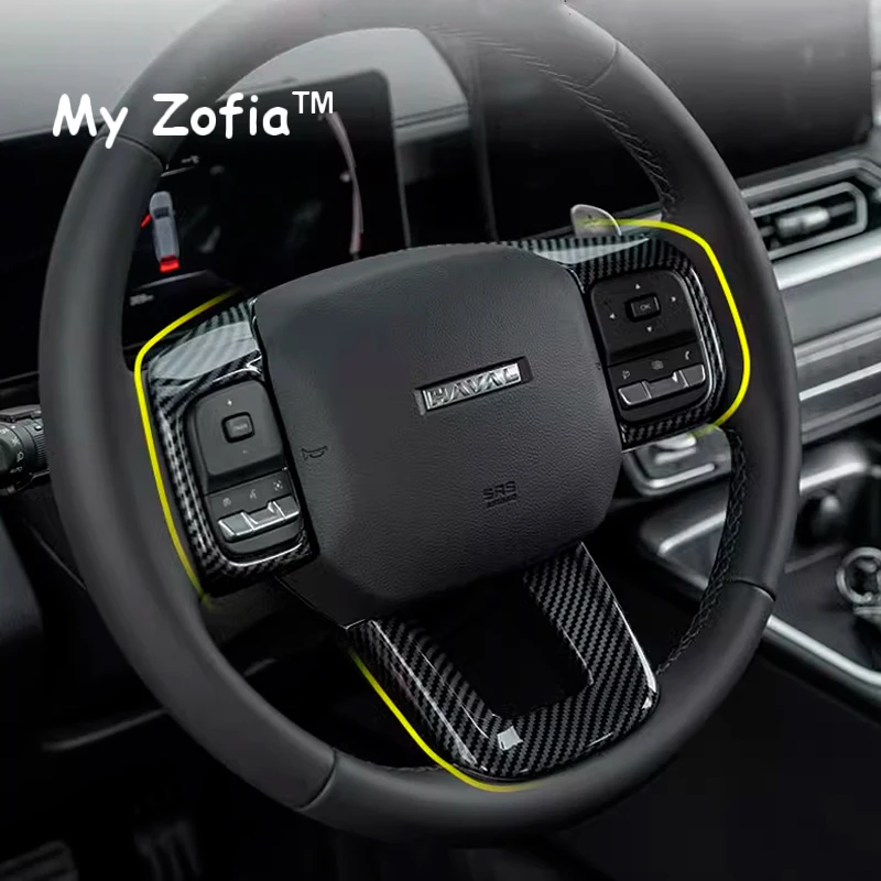 For Haval H5 2023 2024 2025  Central Control Panel Center Console Frame Cover Trim Carbon fiber Door Cover Decor Accessories