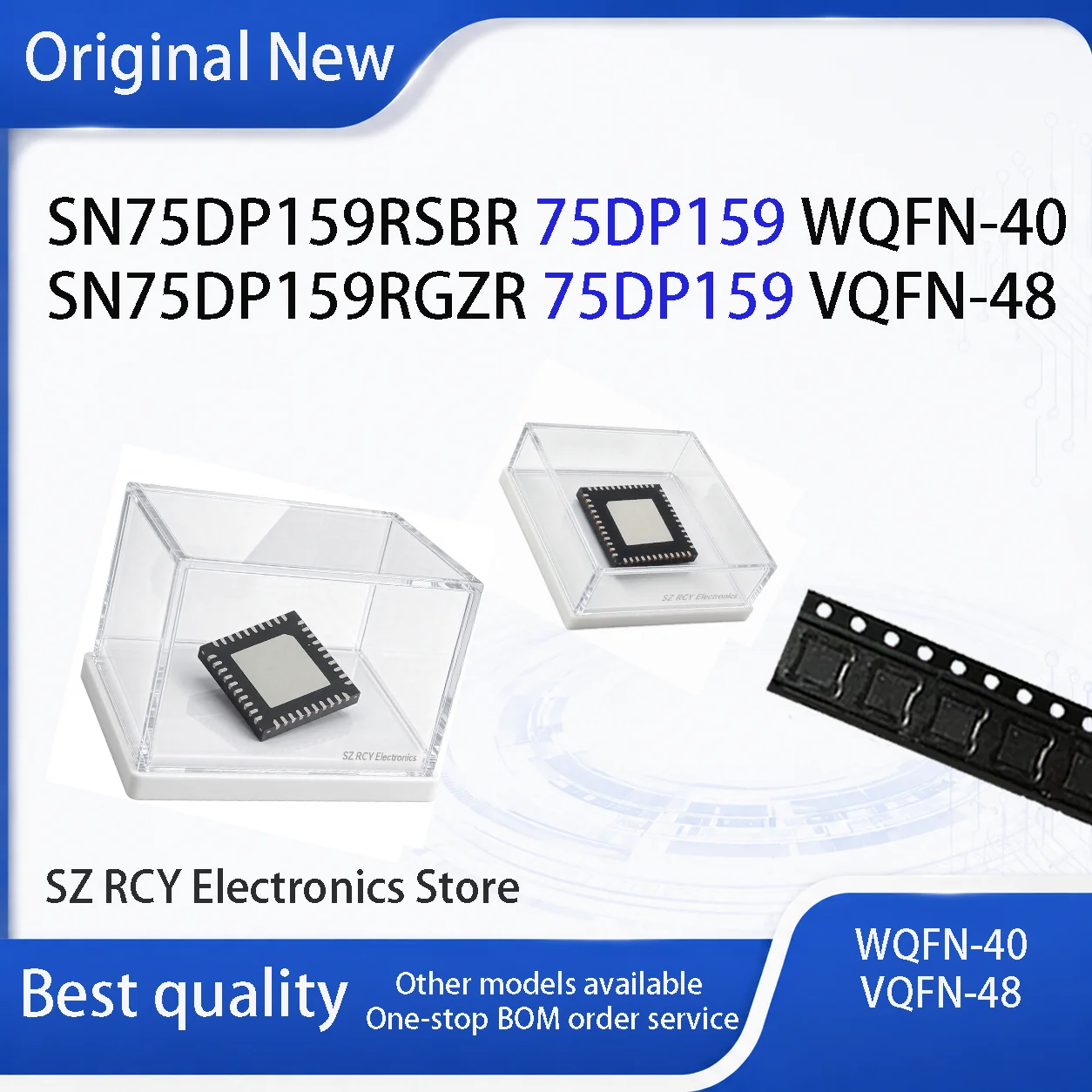 (2-30 PCS)NEW SN75DP159RSBR SN75DP159RGZR 75DP159 W-QFN IC Chip electronic