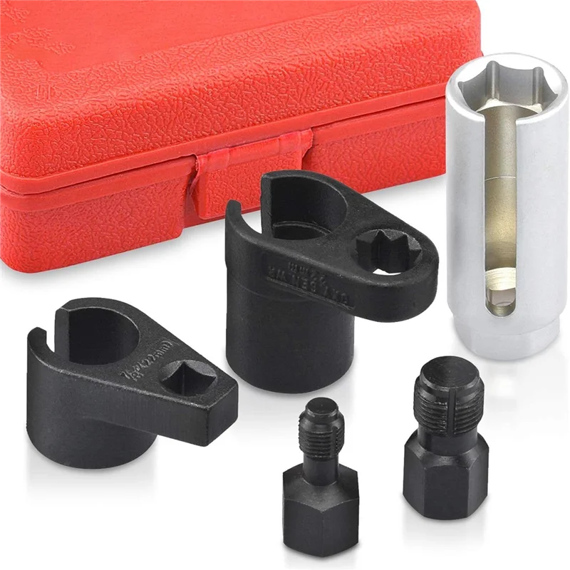 

5Pcs/Set Thread Removal Install Tool For Auto O2 Socket Removal Install Offset Vacuum Sensor Socket Thread Tool
