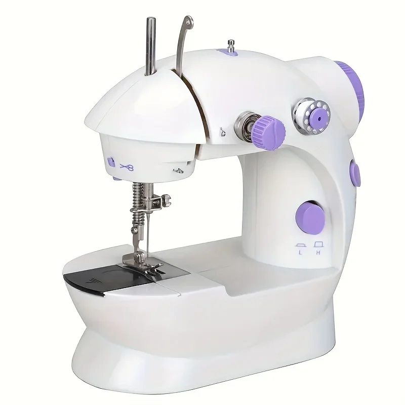 Nueva máquina de coser automática de escritorio de costura portátil para el hogar con mini máquina de coser pequeña de moda multifuncional ligera
