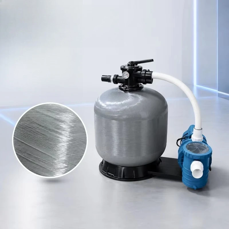 Factory wholesale swimming pool sand filter pump combination glass fiber water tank self-priming energy-saving copper core