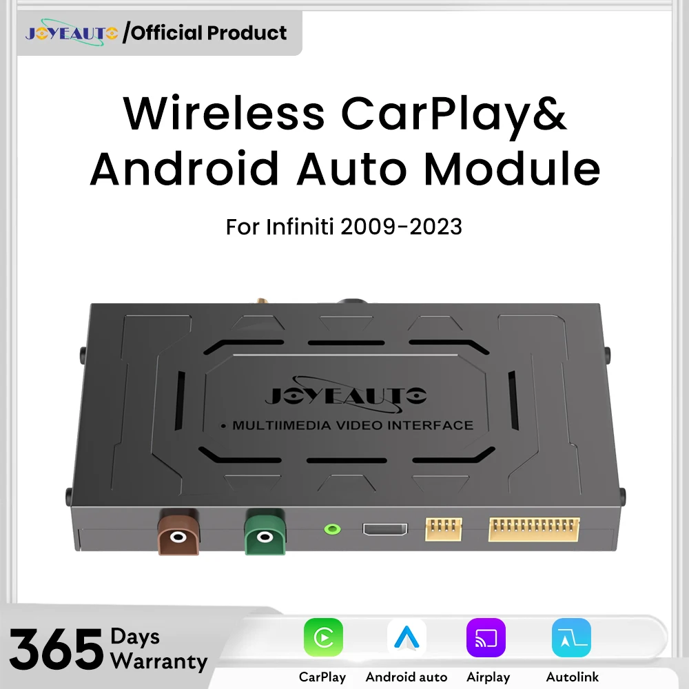 

JOYEAUTO Wireless Apple CarPlay Android Auto Retrofit for 2009-2023 Infiniti Q50 QX50 Q50L Q60 QX60 Q70 Car Play AirPlay Mirror