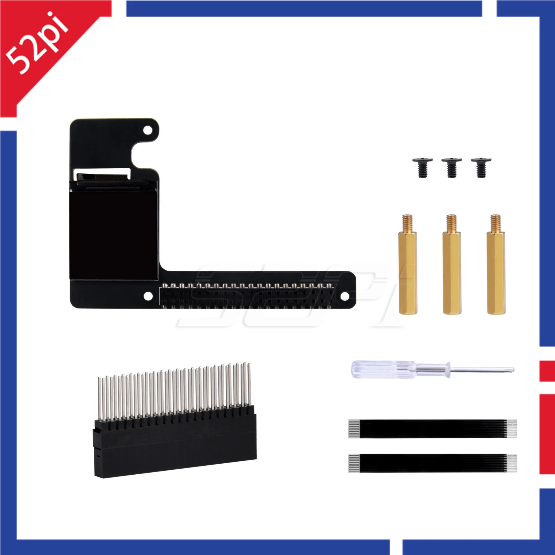 

Модуль ЖК-дисплея 52Pi 1.3 TFT для UPS Gen 6, RGB-экран, L-образный