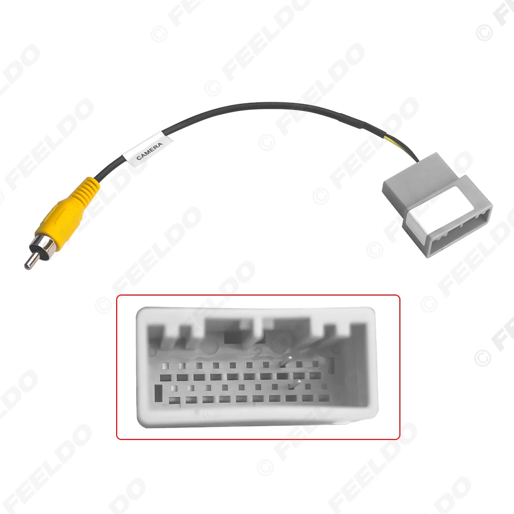 Car Parking Rear Camera 20Pin Male Video Plug Converter RCA Cable For Honda Car Models Parking Reverse Wire Adapter