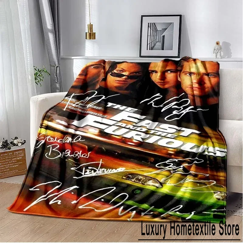 Fast and Furious Racing enthusiast Throws Blanket for Beding Sofa Hiking Picnic Fashion Super Soft Flannel Blanket birthday gift