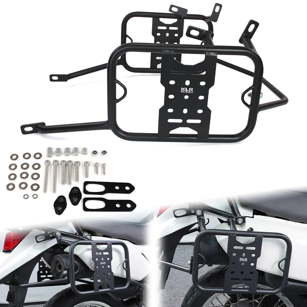 

Aftermarket For KAWASAKI KLR 650 KLR650 KLR-650 2008-2018 Motorcycle Saddlebag Bracket Support Racks Pannier Racks Side Carrier