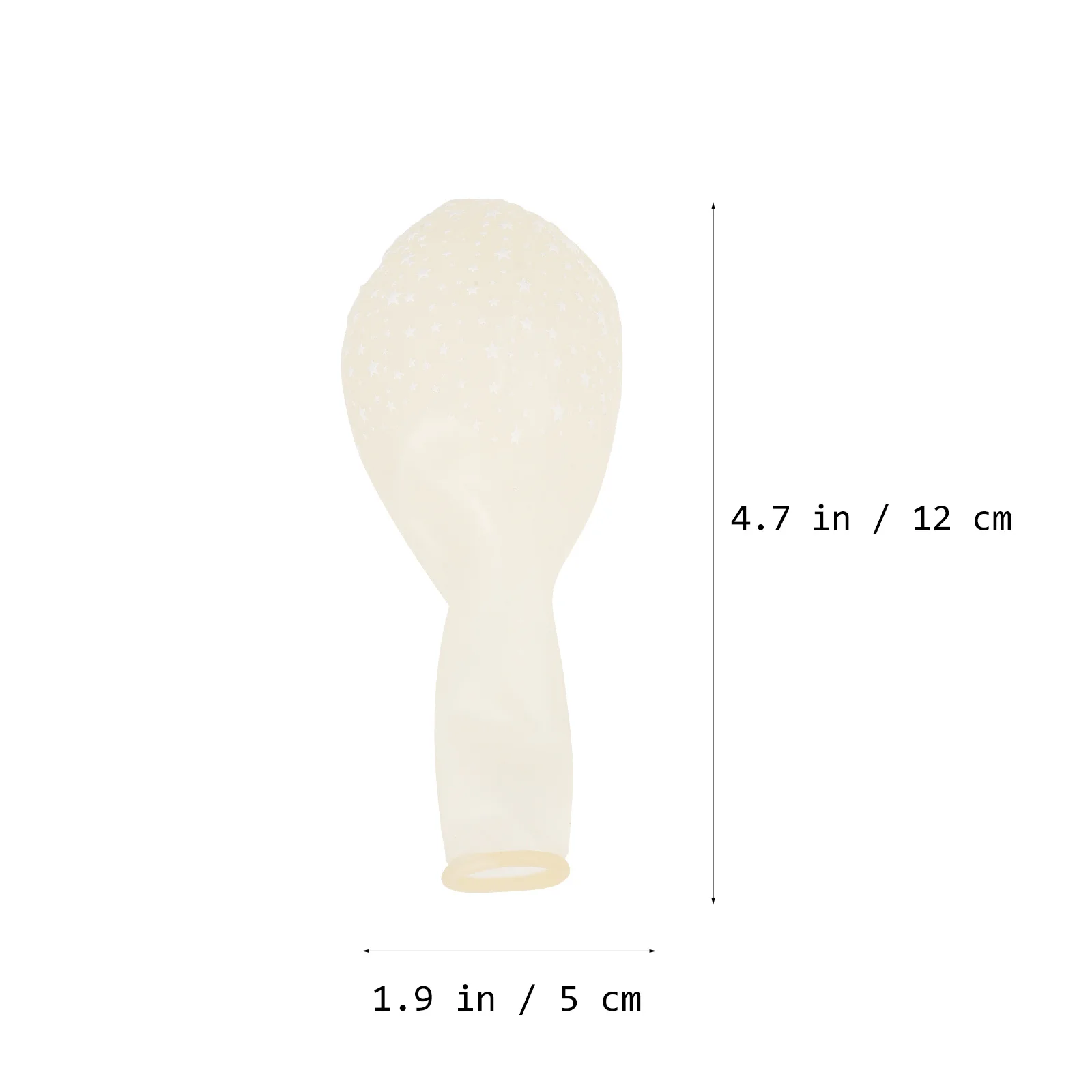 

100Pcs Star Printed Transparent Balloons 12 Inch Latex Balloon Set for Indoor Outdoor Wedding Event Party Decor Bridal Shower